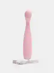 Розовый вибратор-стимулятор клитора, 5 виброрежимов, с USB
