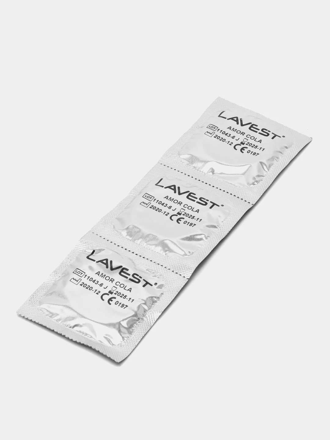 Lavest Black, черные презервативы, с ароматом колы, 3 шт