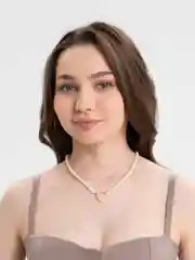 Золотой чокер из жемчуга, цепочка с подвеской