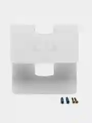 Полка кронштейн для тв приставки, роутера, пульта SANTRIN WALL SHELF-S стальная, белая