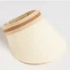 Молочный козырек соломенный от солнца женский, козырек от солнца, кепка, бейсболка