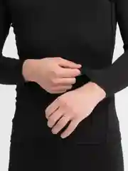 Черный спортивный мужской костюм (тайтсы и рашгард) для занятий спортом