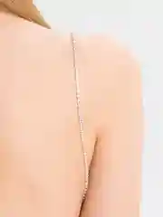 Лавандовый вечернее платье с открытой спиной