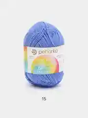 Синий пряжа Пехорка "Детская новинка", акрил, 50 г, 200 м