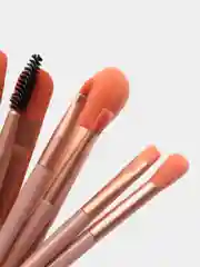Розовый кисти для макияжа, 8 штук