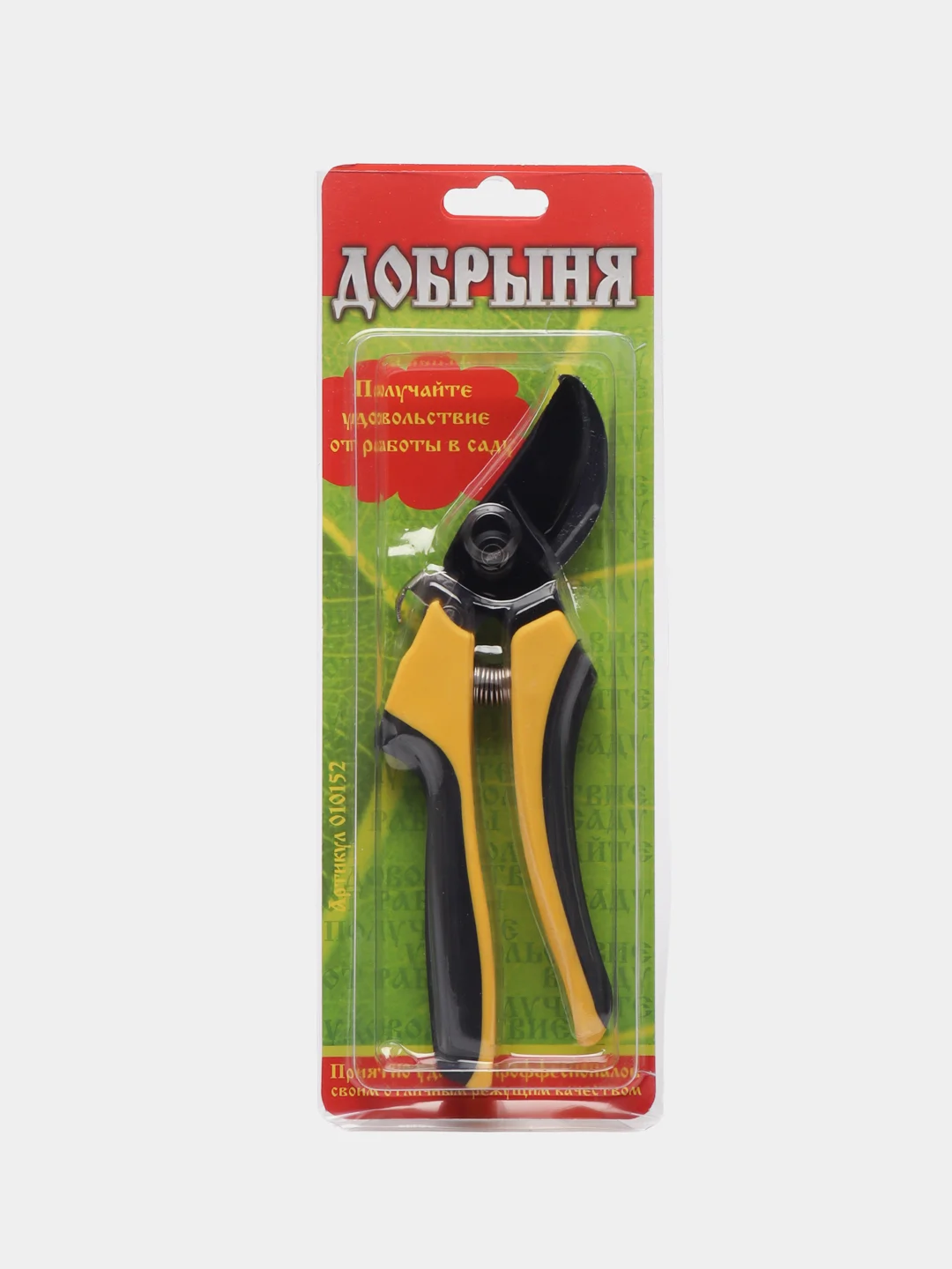 Секатор Добрыня, длина 215 мм, максимальный срез 18 мм, арт. 010152, сталь