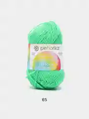 Зеленый пряжа Пехорка "Детская новинка", акрил, 50 г, 200 м
