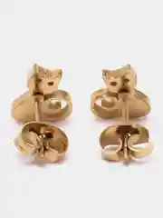 Бежевый серьги женские в виде котиков, разные формы