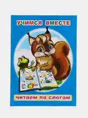 Синий книги для детей 5-7 лет, текст разделен по слогам, 16*22 см, 8 стр