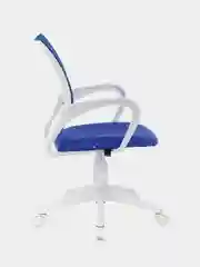 Кресло Brabix Fly MG-396W, с подлокотниками, пластик, бело-темно-синее, 532405