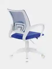 Кресло Brabix Fly MG-396W, с подлокотниками, пластик, бело-темно-синее, 532405