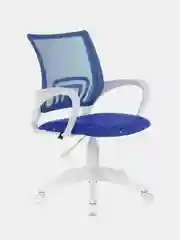 Кресло Brabix Fly MG-396W, с подлокотниками, пластик, бело-темно-синее, 532405