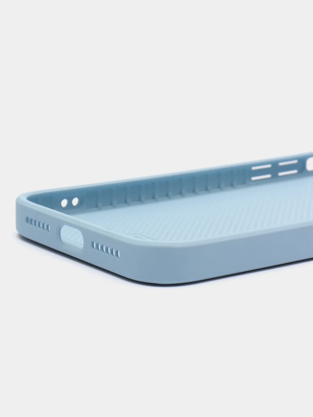 Голубой чехол кожаный для Apple iPhone XR, 11, 12, 13, Pro, ProMax