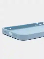 Голубой чехол кожаный для Apple iPhone XR, 11, 12, 13, Pro, ProMax