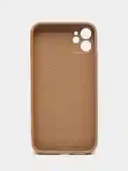 Бежевый чехол кожаный для Apple iPhone XR, 11, 12, 13, Pro, ProMax