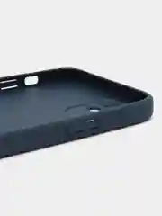 Темно-синий чехол кожаный для Apple iPhone XR, 11, 12, 13, Pro, ProMax