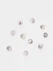 Серый стеклянные бусины "Рондели", на нити, 3 мм