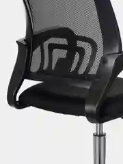 Компьютерное офисное кресло Brabix "Fly Mg-396", с подлокотниками, сетка, хром, черное