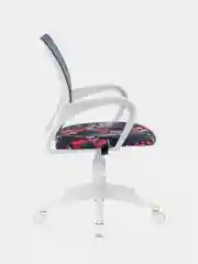 Кресло BRABIX Fly MG-396W, с подлокот., пластик белый, с рис. TW-04/Graffity, 532404