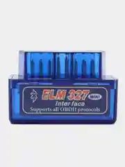 Синий автосканер диагностических ошибок Bluetooth ELM327 OBDII V2.1