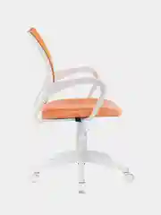 Кресло Brabix Fly Mg-396w, с подлокотниками, пластик, бело-оранжевое, с рисунком Giraffe