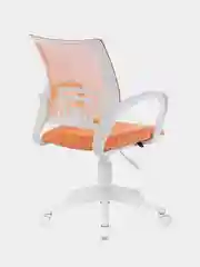 Кресло Brabix Fly Mg-396w, с подлокотниками, пластик, бело-оранжевое, с рисунком Giraffe