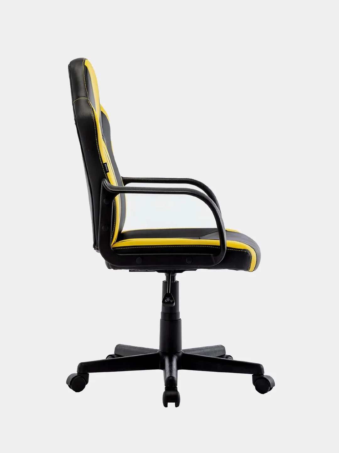 Компьютерное игровое офисное кресло (стул) Brabix Stripe Gm-202, экокожа, черное/желтое