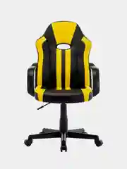 Компьютерное игровое офисное кресло (стул) Brabix Stripe Gm-202, экокожа, черное/желтое
