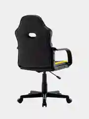 Компьютерное игровое офисное кресло (стул) Brabix Stripe Gm-202, экокожа, черное/желтое