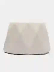 Белый комплект кашпо из гипса
