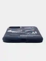 Синий чехол на айфон 13 Pro, 14, 14 Pro, c принтом, Найк, Nike, чехол для iPhone 13 про, 14