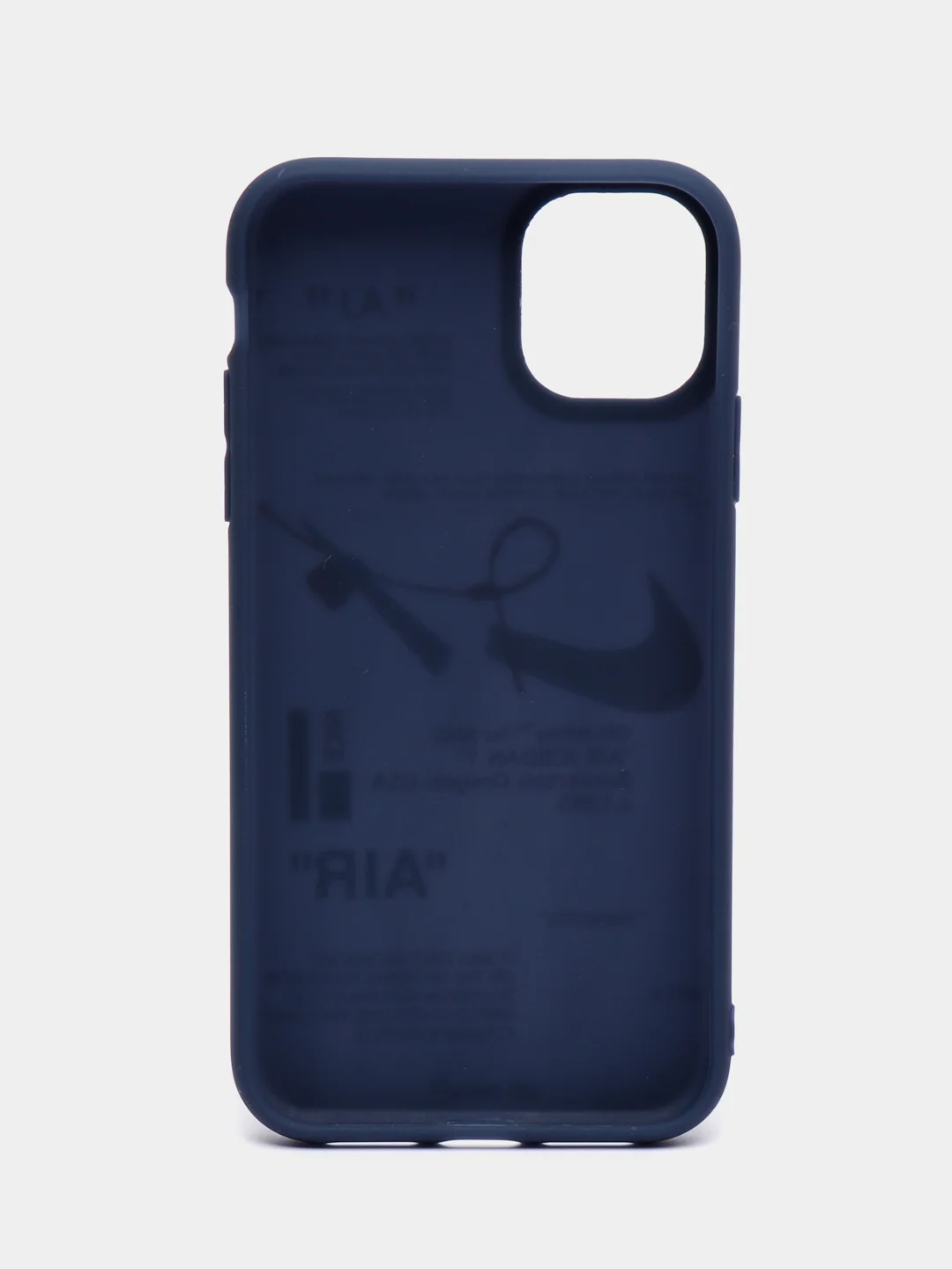Синий чехол на айфон 13 Pro, 14, 14 Pro, c принтом, Найк, Nike, чехол для iPhone 13 про, 14
