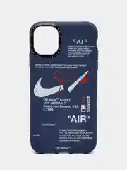 Синий чехол на айфон 13 Pro, 14, 14 Pro, c принтом, Найк, Nike, чехол для iPhone 13 про, 14