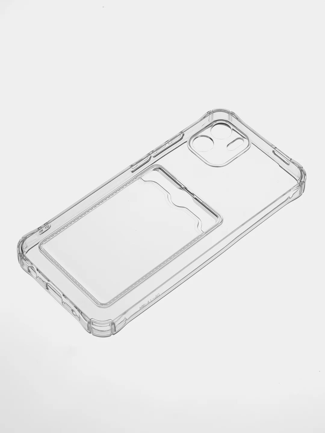 Прозрачный силиконовый чехол Xiaomi Redmi A1, (Сяоми Редми А1), с карманом, прозрачный