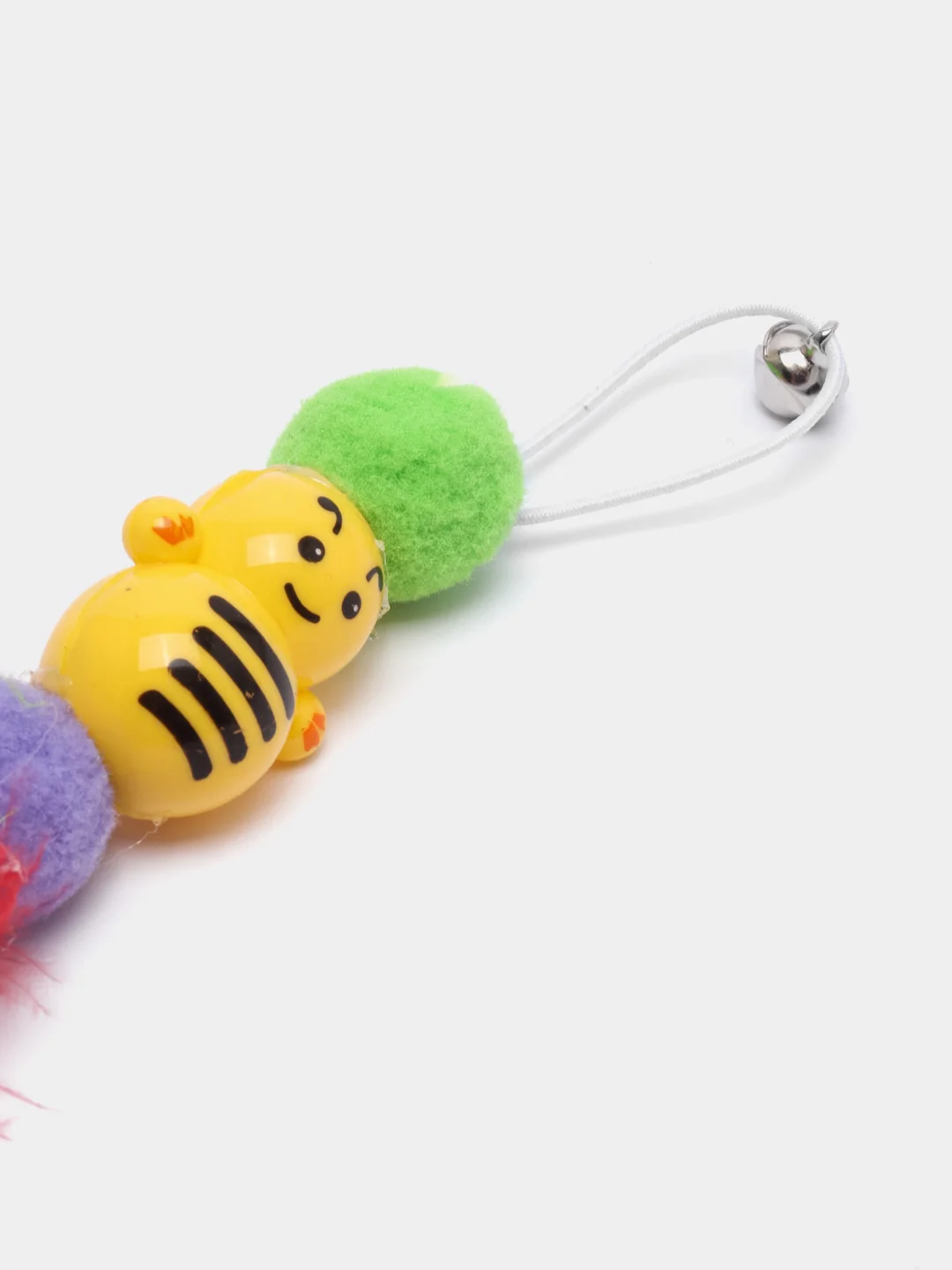Игрушка для кошек с колокольчиком и перьями