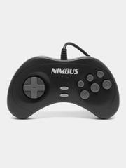 Джойстик, геймпад Nimbus, черный, узкий разъем, 9 pin, для игровых приставок 16 bit
