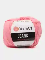 Кораллово-розовый пряжа YarnArt Jeans (Ярнарт Джинс), 5 мотков