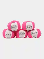 Фуксия пряжа YarnArt Jeans (Ярнарт Джинс), 5 мотков