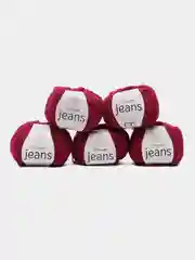 Марсала пряжа YarnArt Jeans (Ярнарт Джинс), 5 мотков