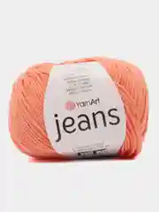 Оранжевый пряжа YarnArt Jeans (Ярнарт Джинс), 5 мотков