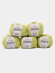 Лимонный пряжа YarnArt Jeans (Ярнарт Джинс), 5 мотков