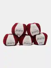 Красный пряжа YarnArt Jeans (Ярнарт Джинс), 5 мотков