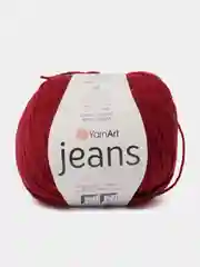 Красный пряжа YarnArt Jeans (Ярнарт Джинс), 5 мотков