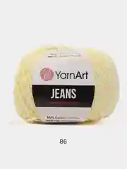 Кремовый пряжа YarnArt Jeans (Ярнарт Джинс), 5 мотков