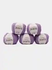 Фиолетовый пряжа YarnArt Jeans (Ярнарт Джинс), 5 мотков