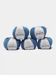 Синий пряжа YarnArt Jeans (Ярнарт Джинс), 5 мотков