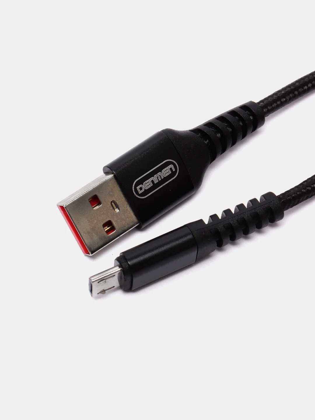 Черный кабель плетеный Micro-USB D02V