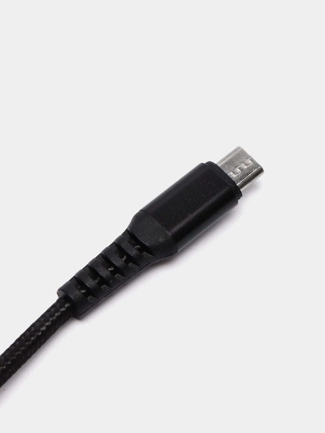 Черный кабель плетеный Micro-USB D02V