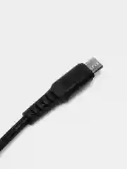 Черный кабель плетеный Micro-USB D02V