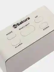 Часы электронные Sakura SA-8523, светодиодные, зеркальный дисплей, будильник